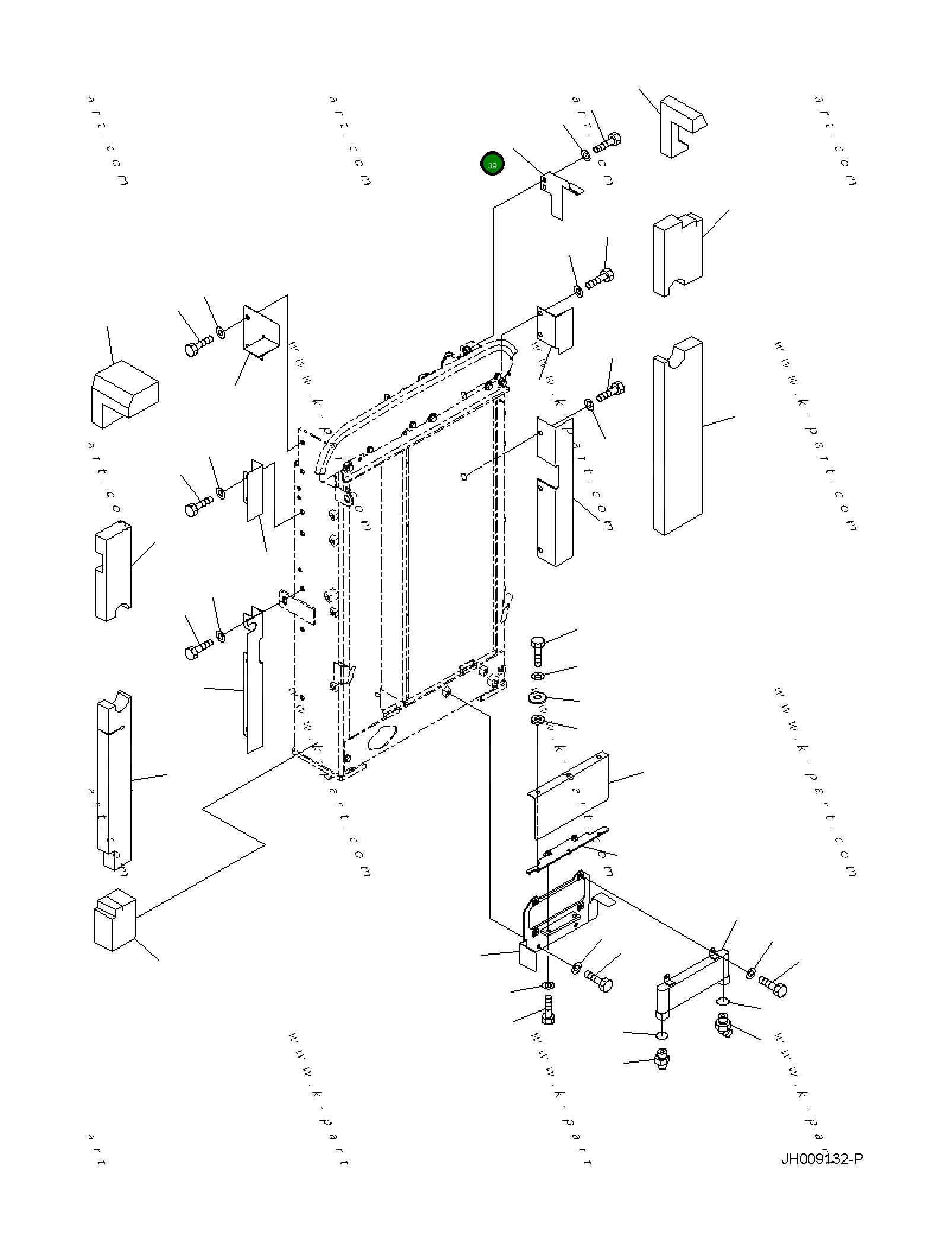Крышка 21K-03-41651 Komatsu
