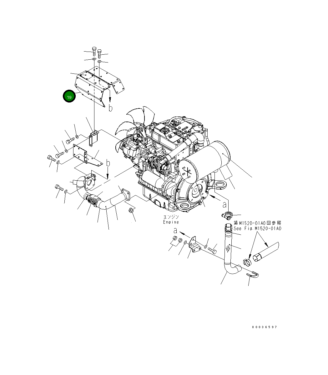 Крышка 22F-01-22150 Komatsu