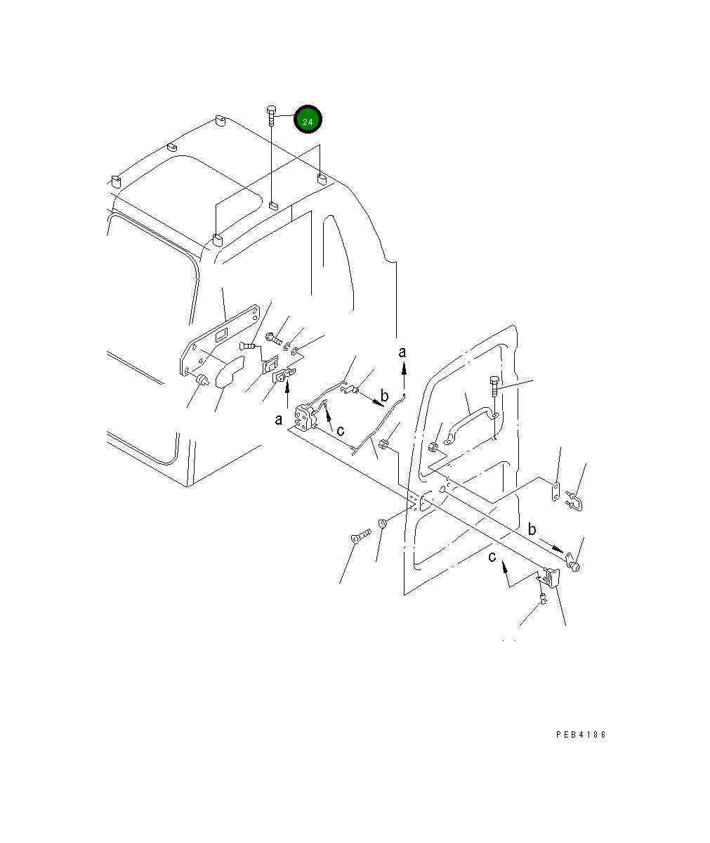 Болт 01010-61218 Komatsu