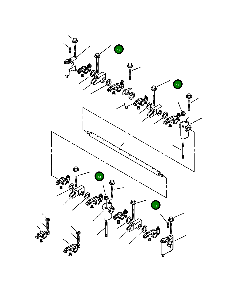 Болт YM26106080902 Komatsu