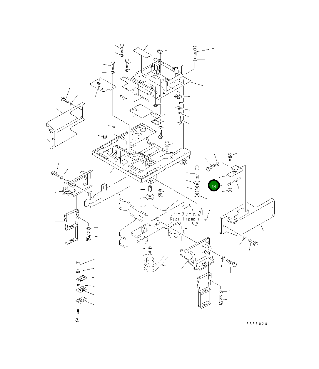 Крышка 235-54-31781 Komatsu