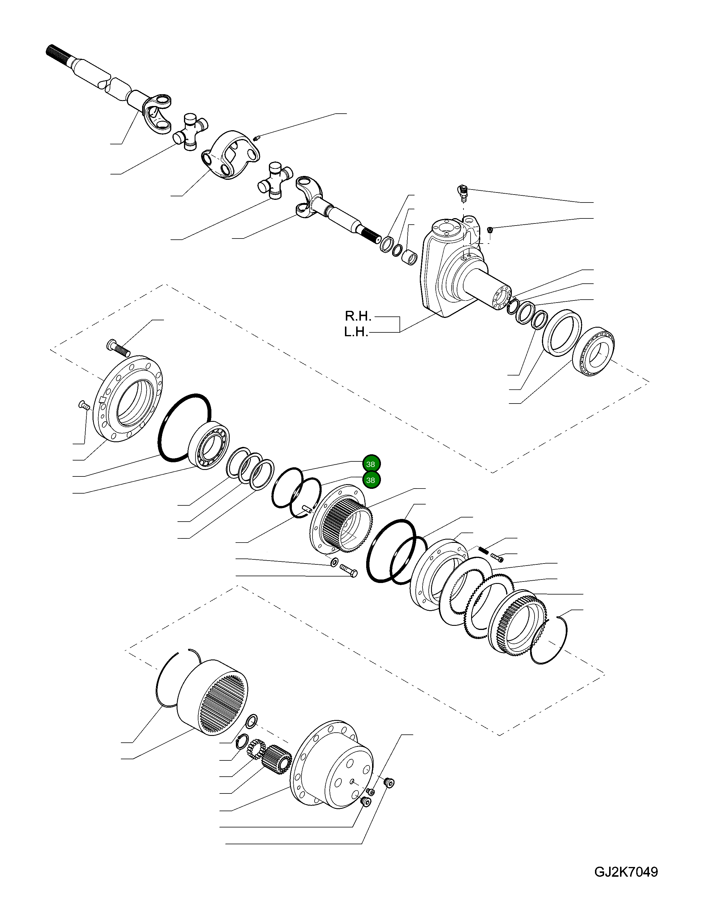 Кольцо уплотнительное (O-Ring) 20K-23-32240 Komatsu