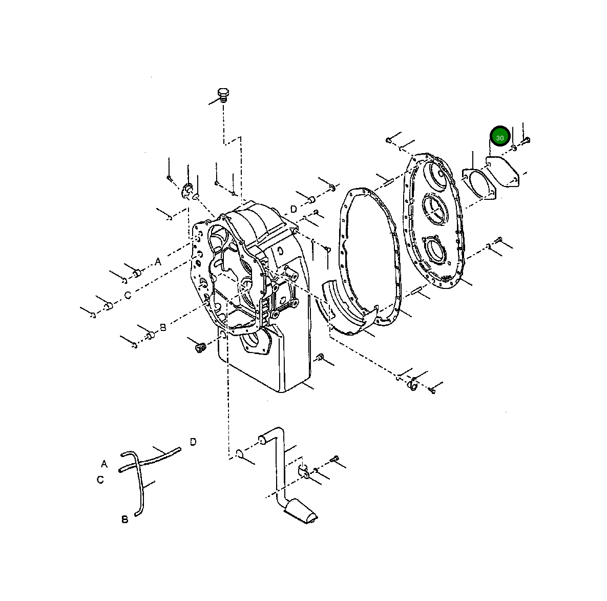 Крышка 119 680  Komatsu