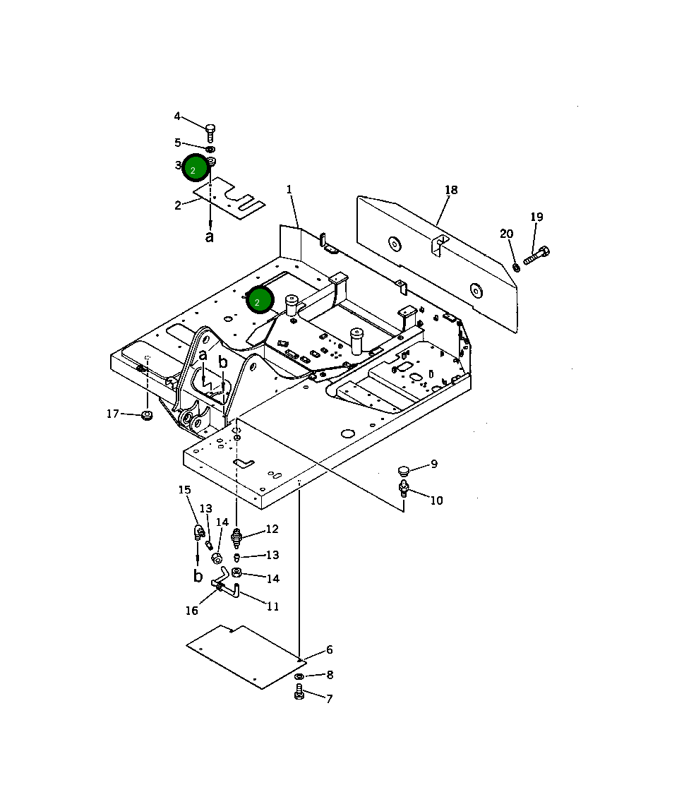 Крышка 201-46-23210 Komatsu