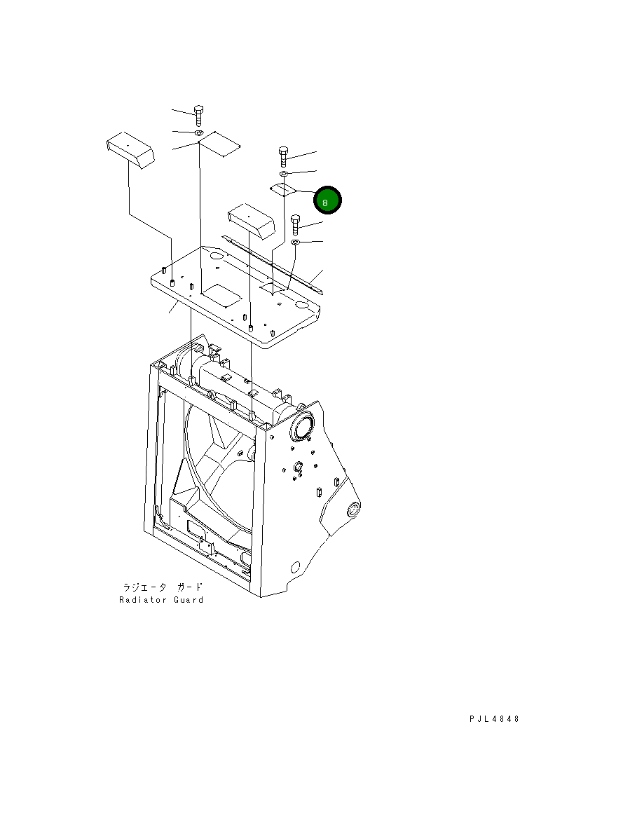 Крышка 198-54-57150 Komatsu
