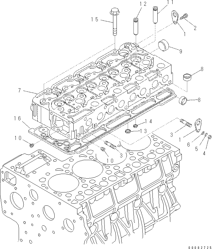 Болт KT19013-0345-0  Komatsu