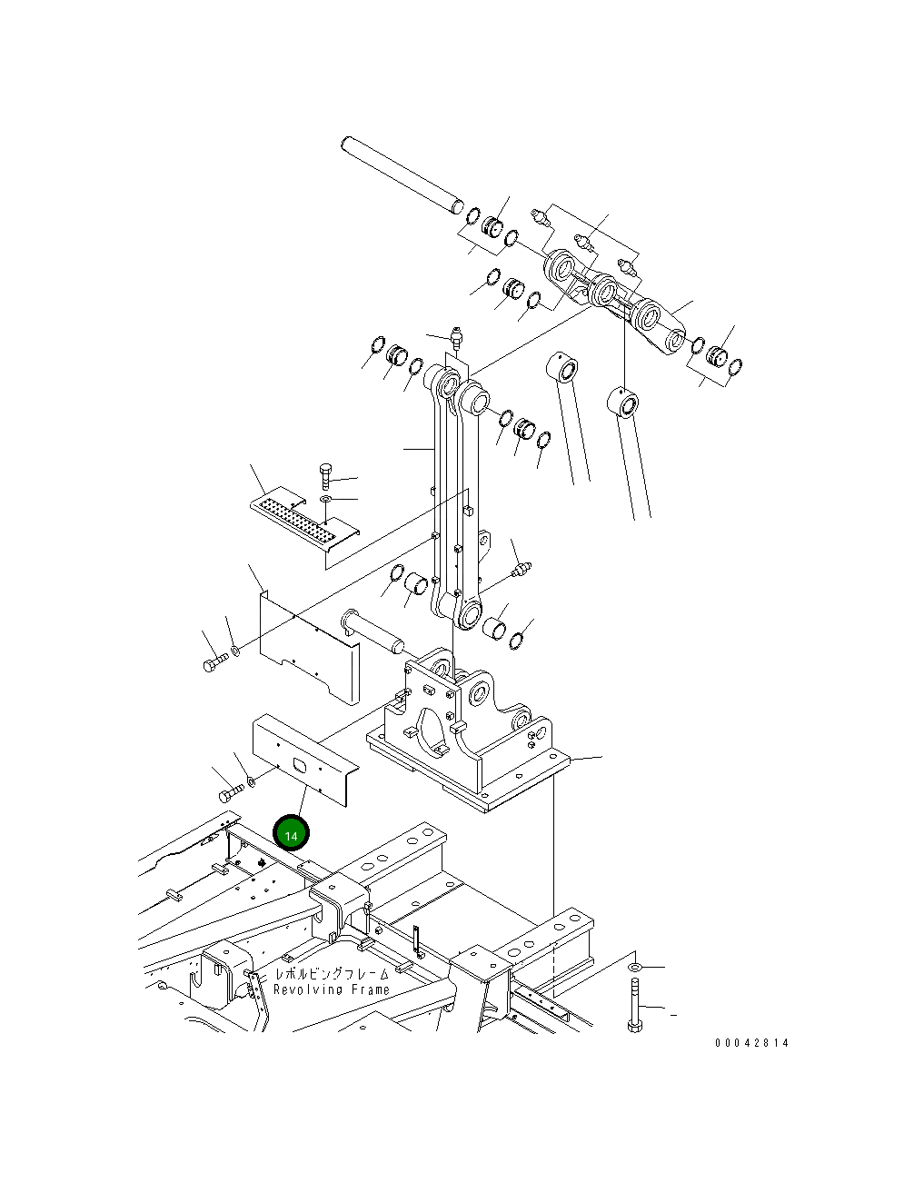 Крышка 21M-46-24550 Komatsu