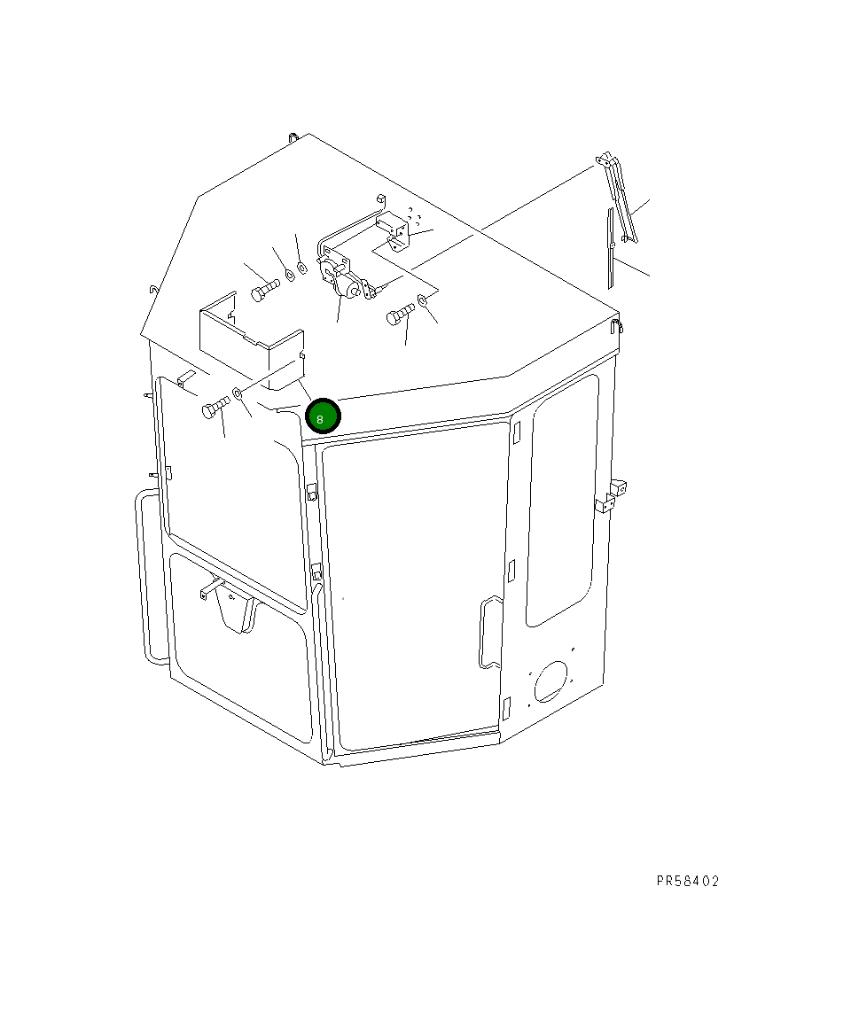 Крышка 234-950-3410 Komatsu