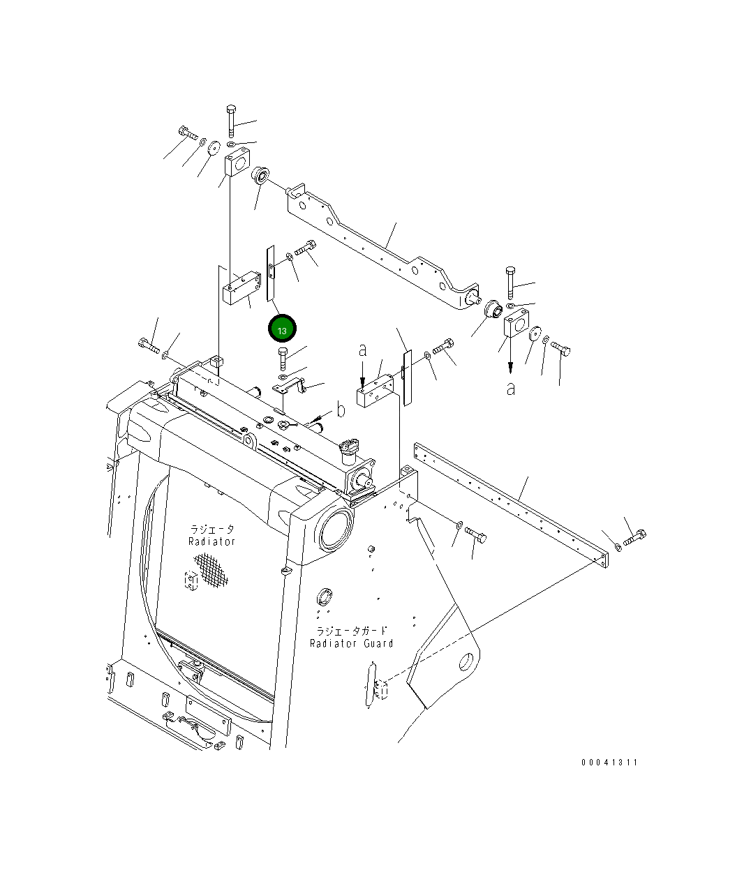 Крышка 198-54-71331 Komatsu