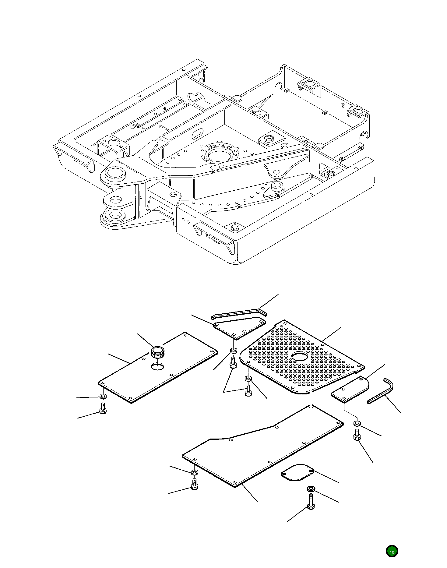 Крышка 22E-46-11390 Komatsu