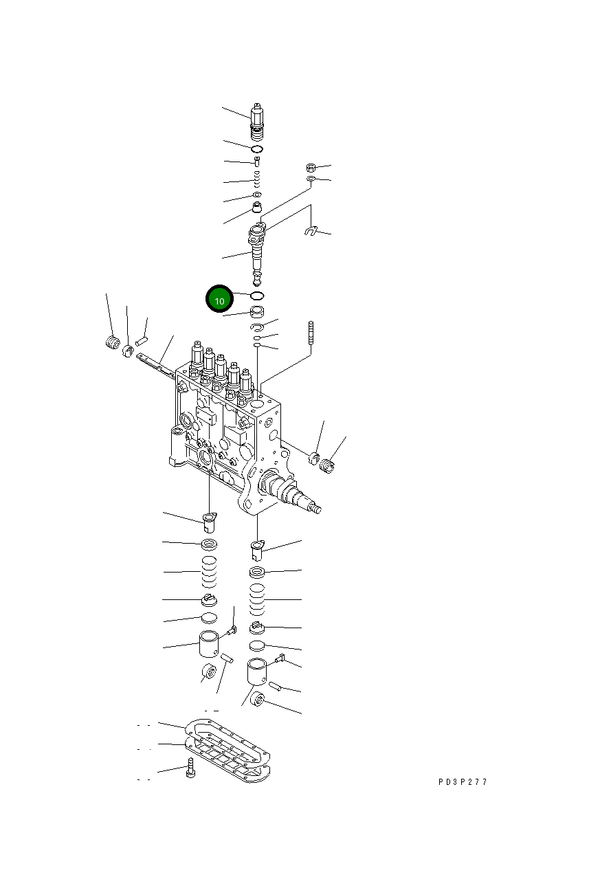 Кольцо уплотнительное (O-Ring) DK139727-0300 Komatsu