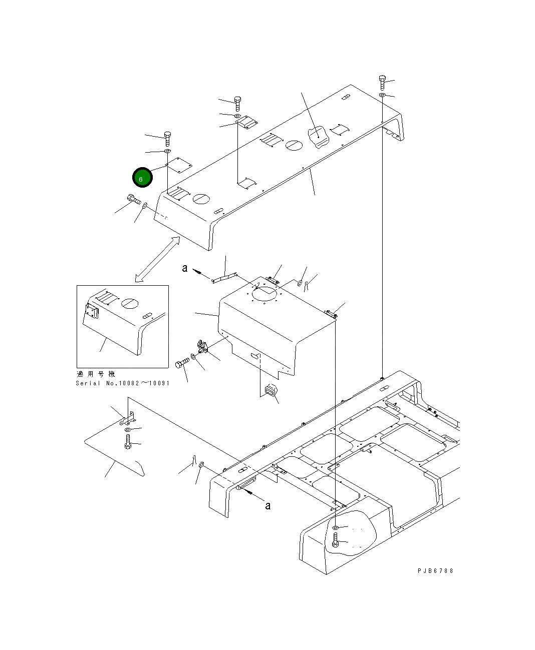 Крышка 209-54-53140 Komatsu