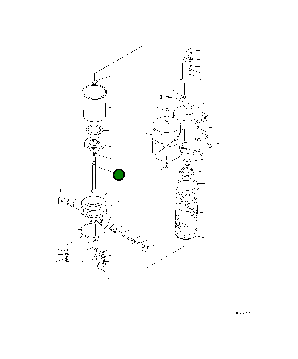 Болт 232-44-51240 Komatsu