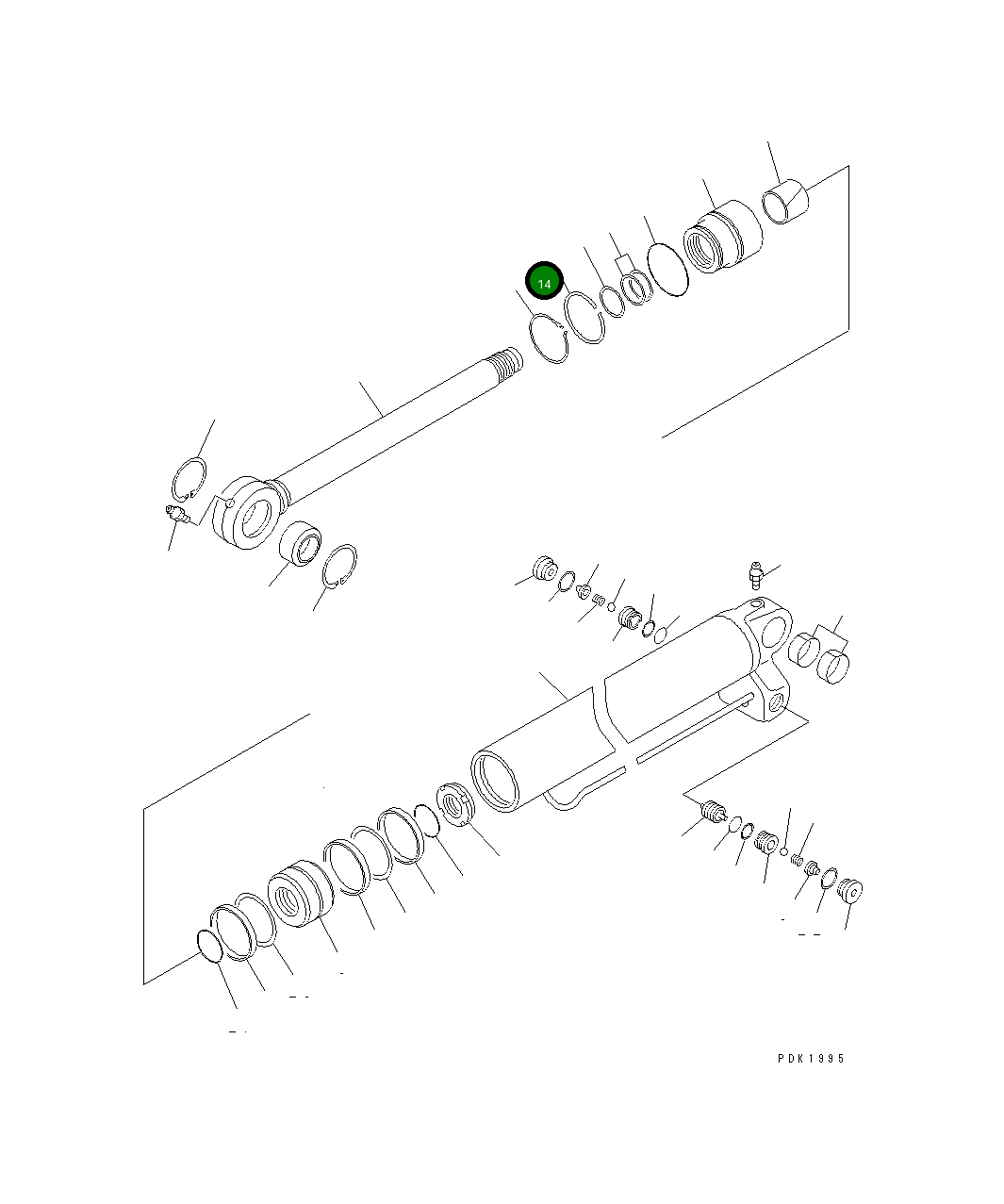 Кольцо 20G-61-K1620 Komatsu