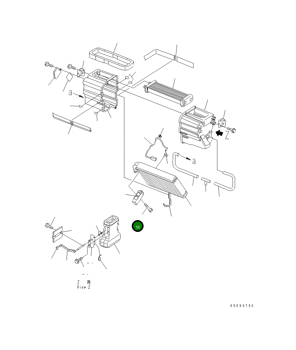 Болт AN51851-42550  Komatsu