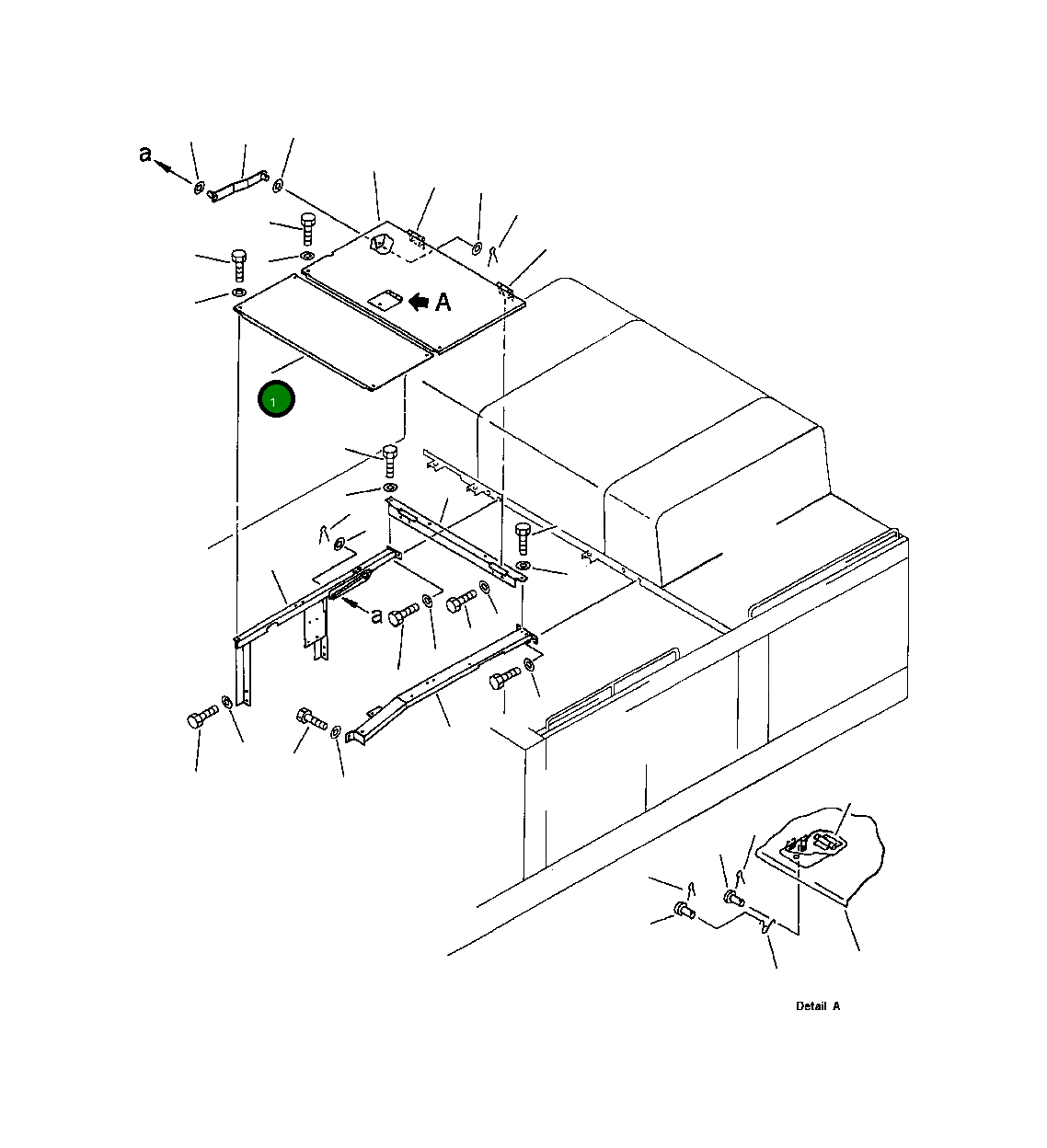 Крышка 209-54-53340  Komatsu