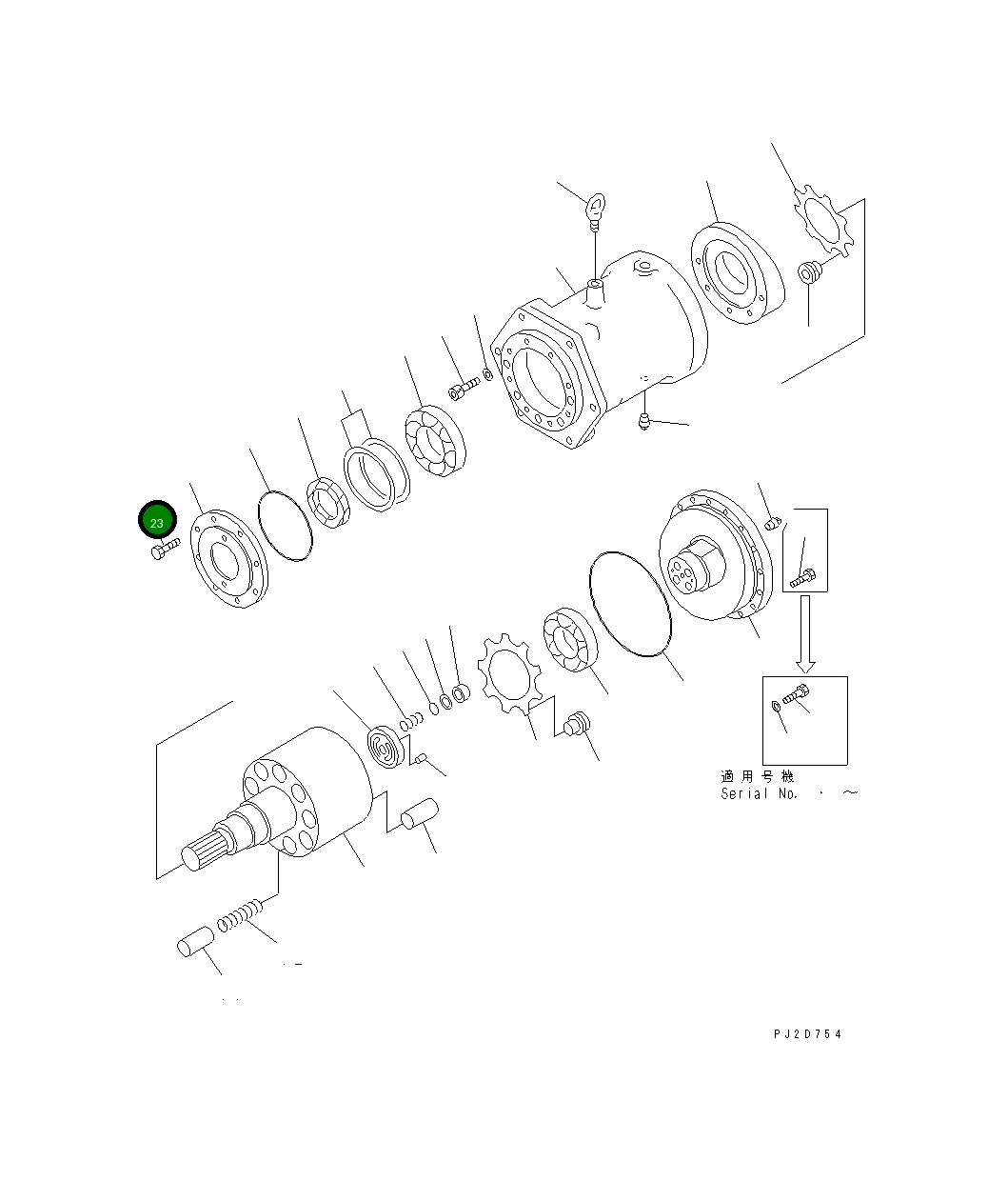 Болт 262-61-26110 Komatsu