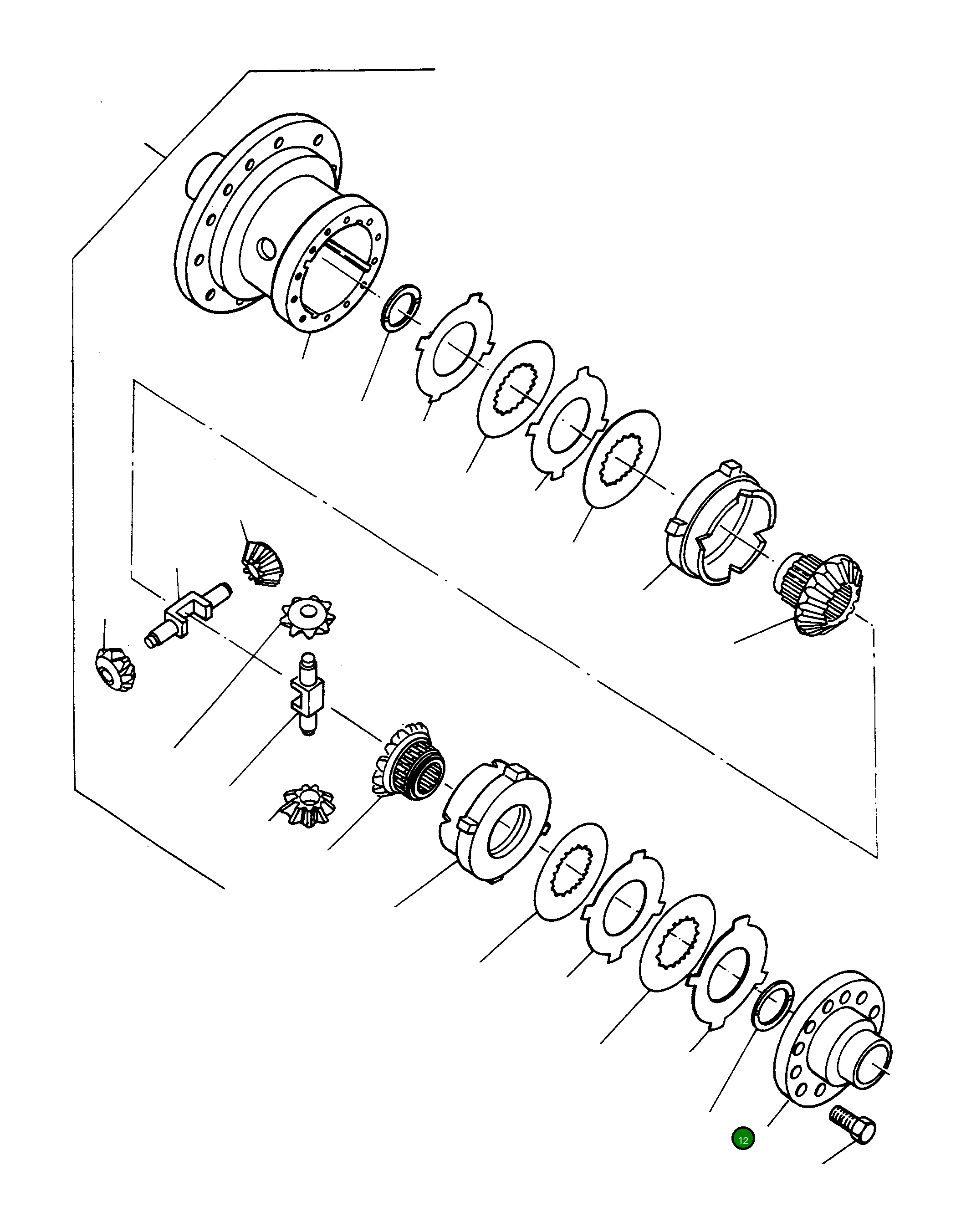 Крышка 2943925M1  Komatsu