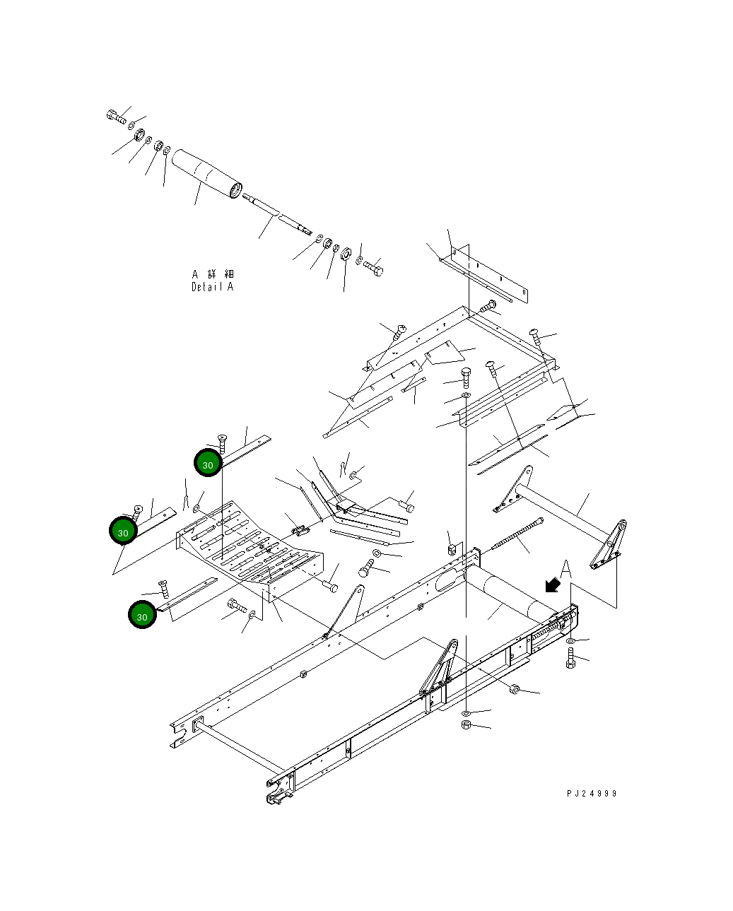 Болт 01236-40825 Komatsu