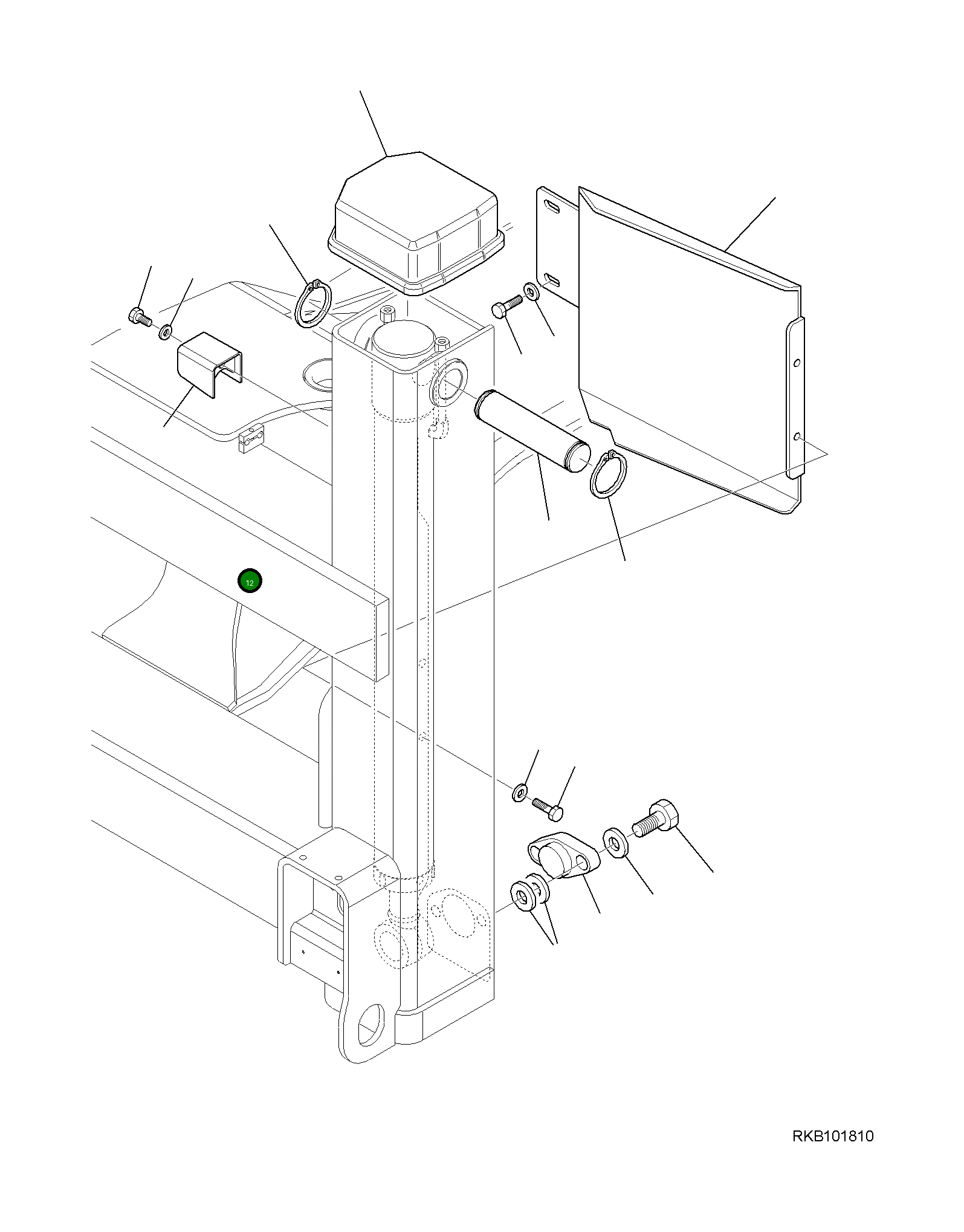Крышка 42N-46-17620 Komatsu