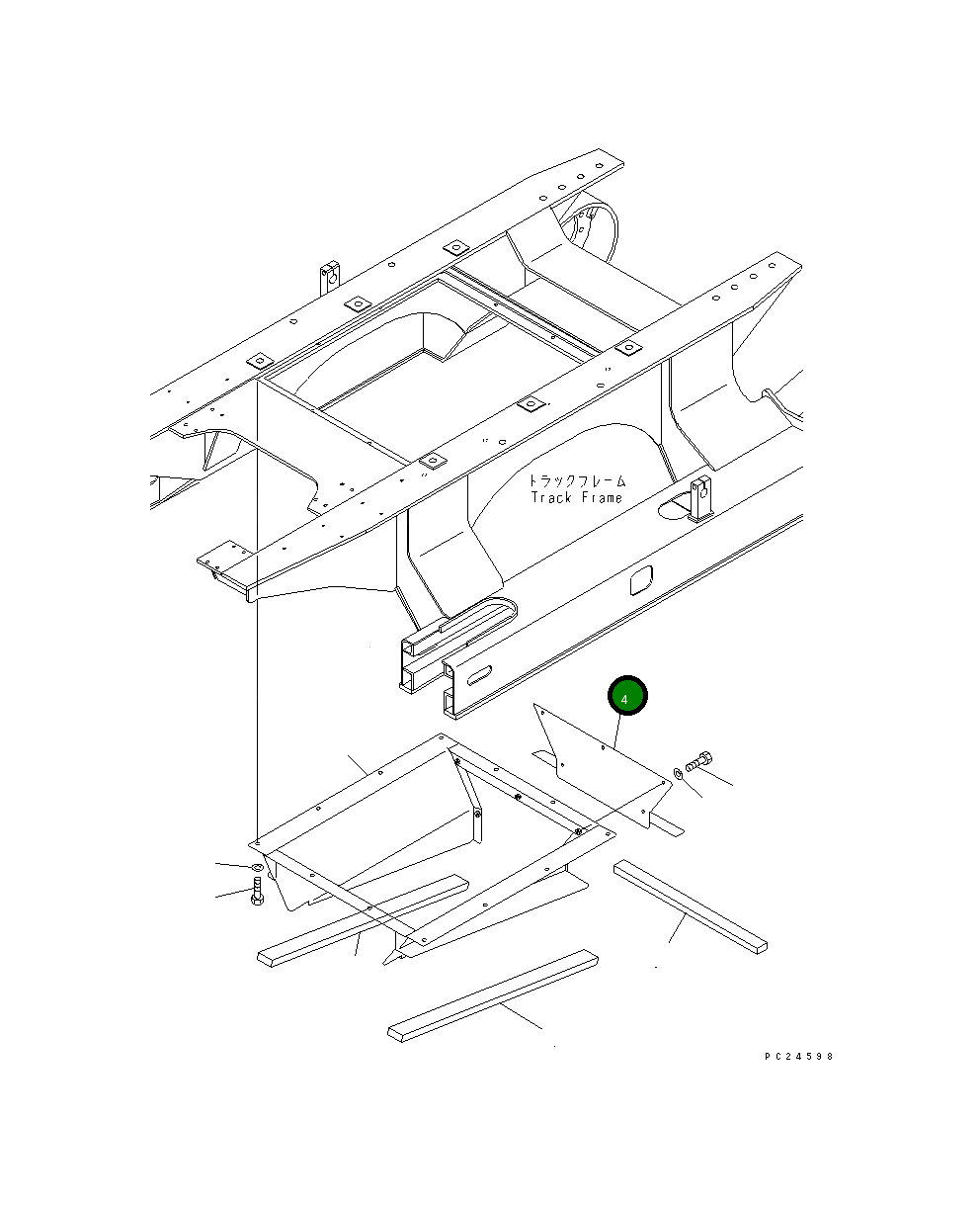 Крышка 8206-70-3361  Komatsu