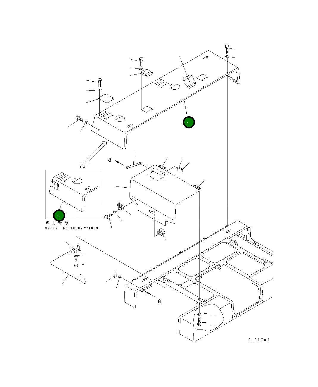 Крышка 21T-54-78330 Komatsu