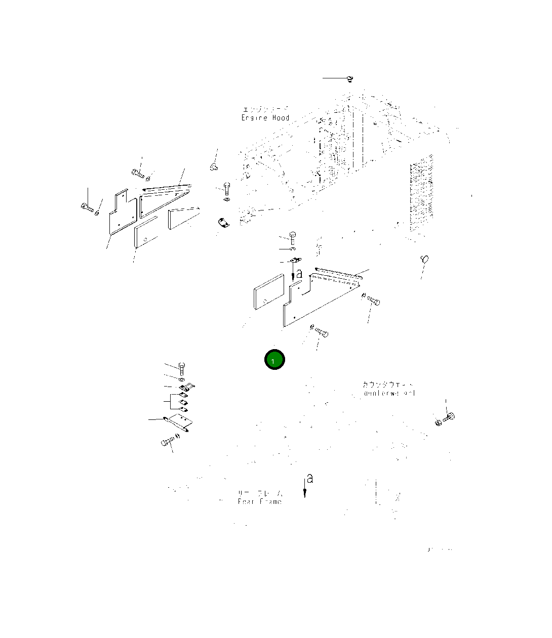 Крышка 418-54-51410 Komatsu