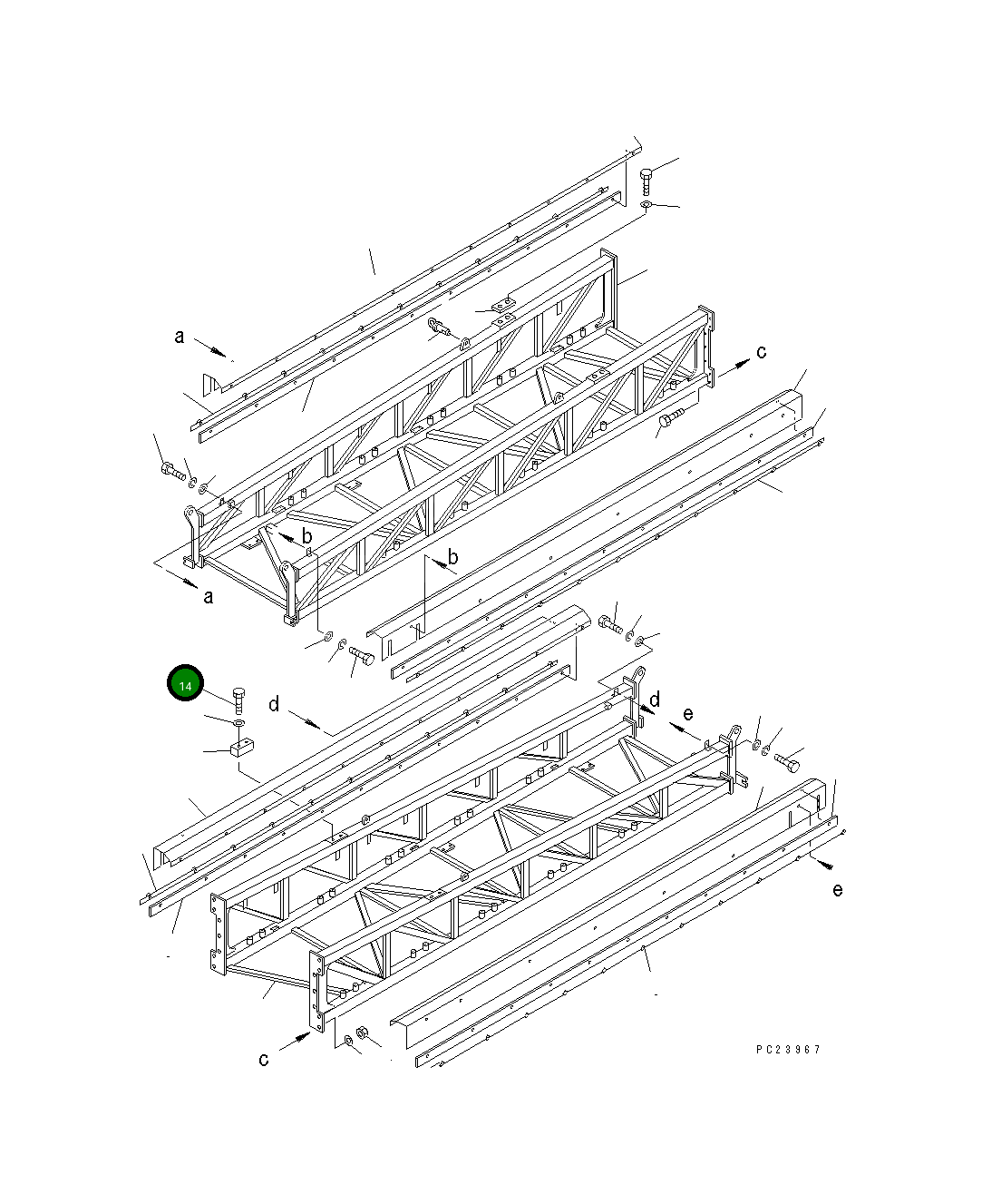 Болт 01252-41270  Komatsu