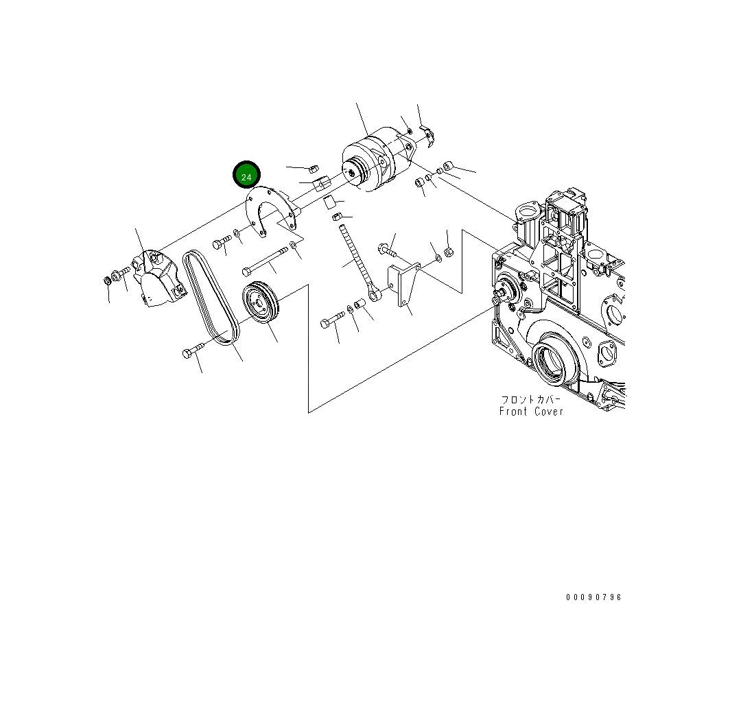 Крышка 6261-81-6560 Komatsu