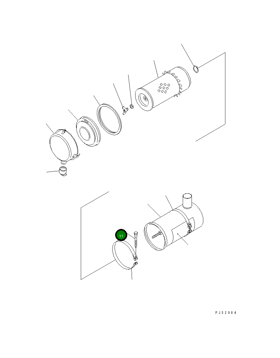 Болт 6110-23-6520 Komatsu
