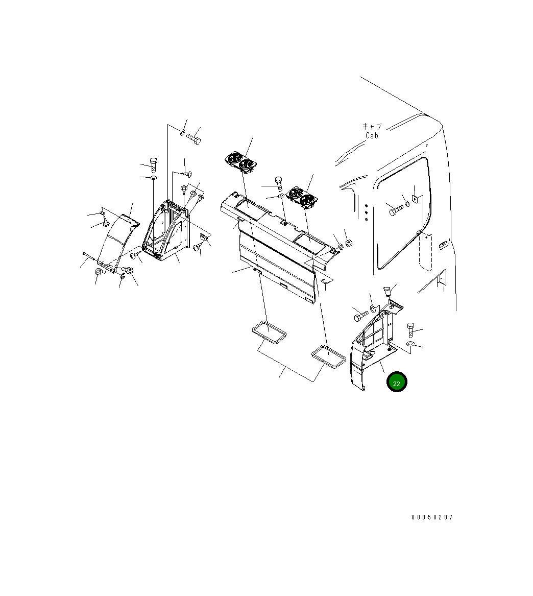 Крышка 208-53-12730 Komatsu
