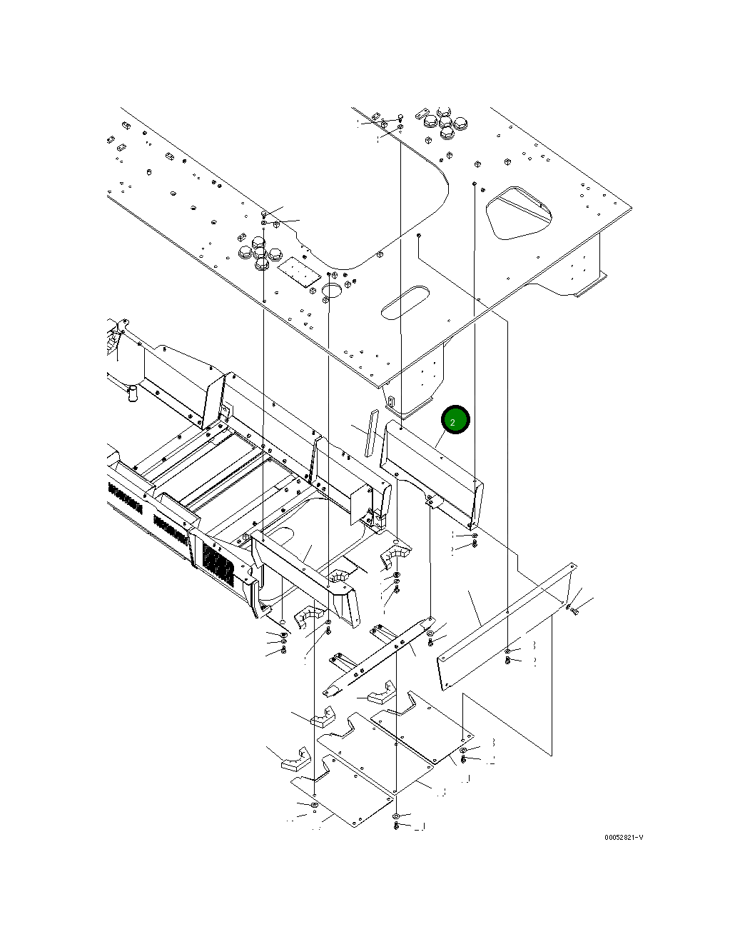 Крышка 21T-54-34891 Komatsu