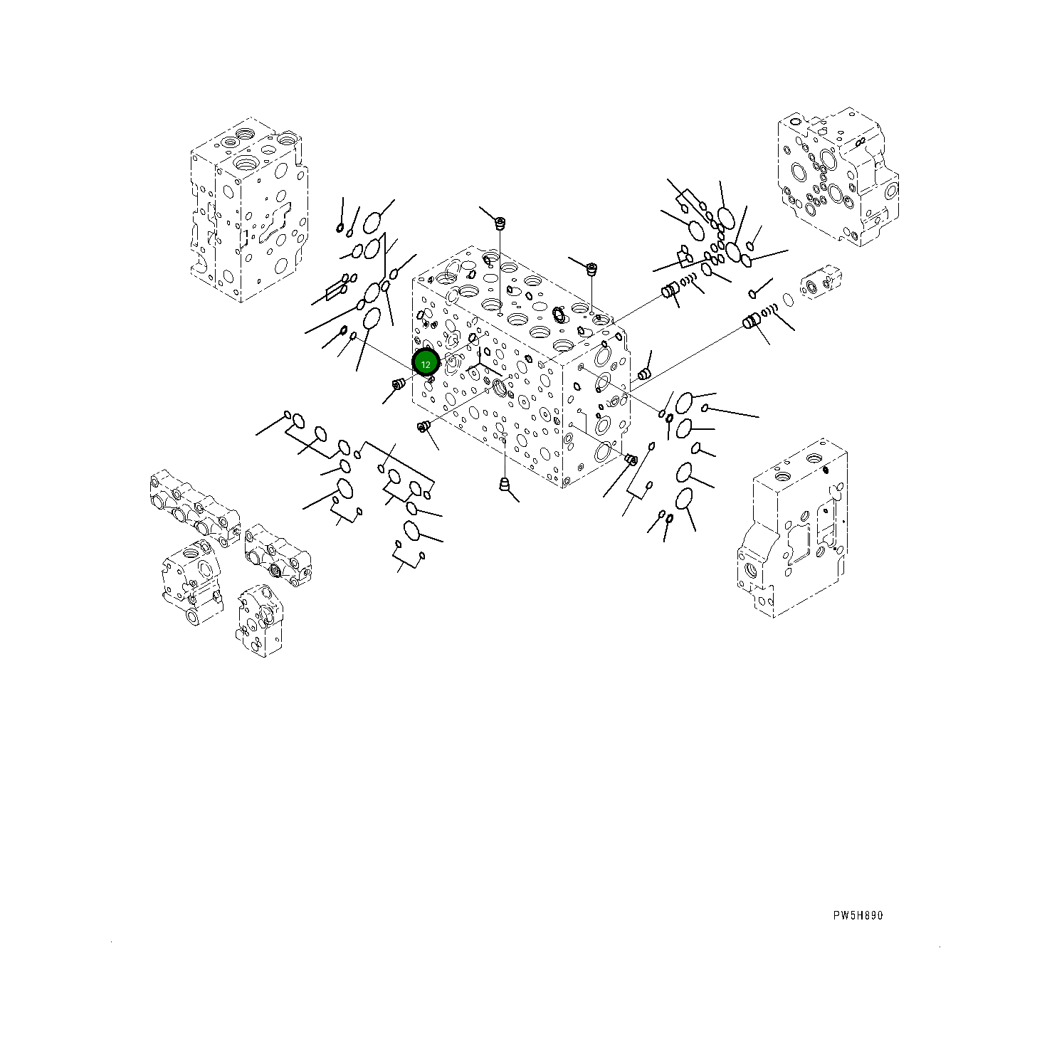 Кольцо уплотнительное (O-Ring) 723-46-18710 Komatsu