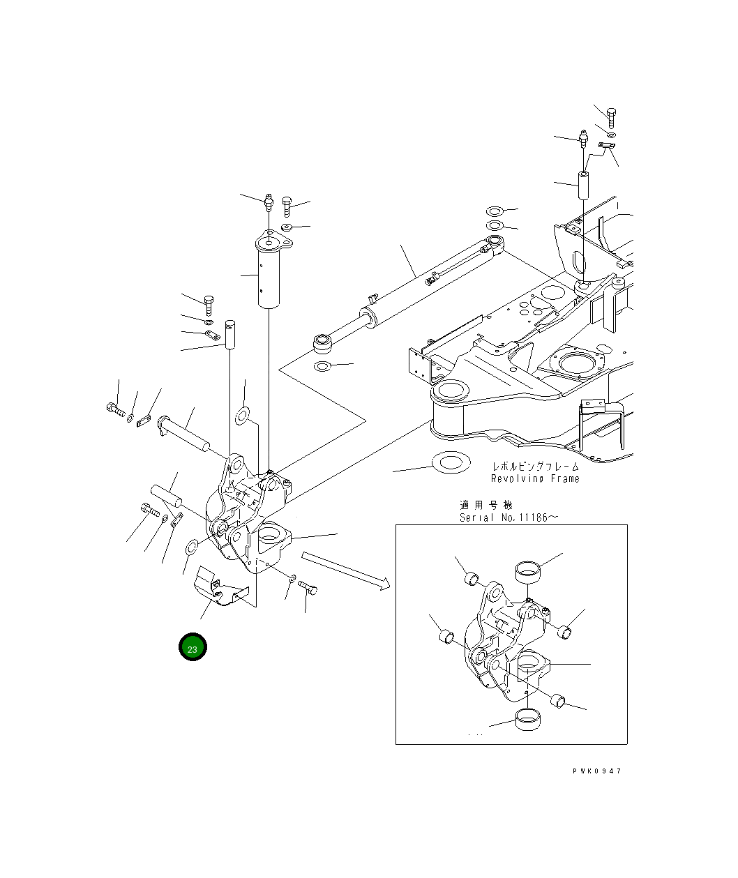 Крышка 20S-62-82161  Komatsu