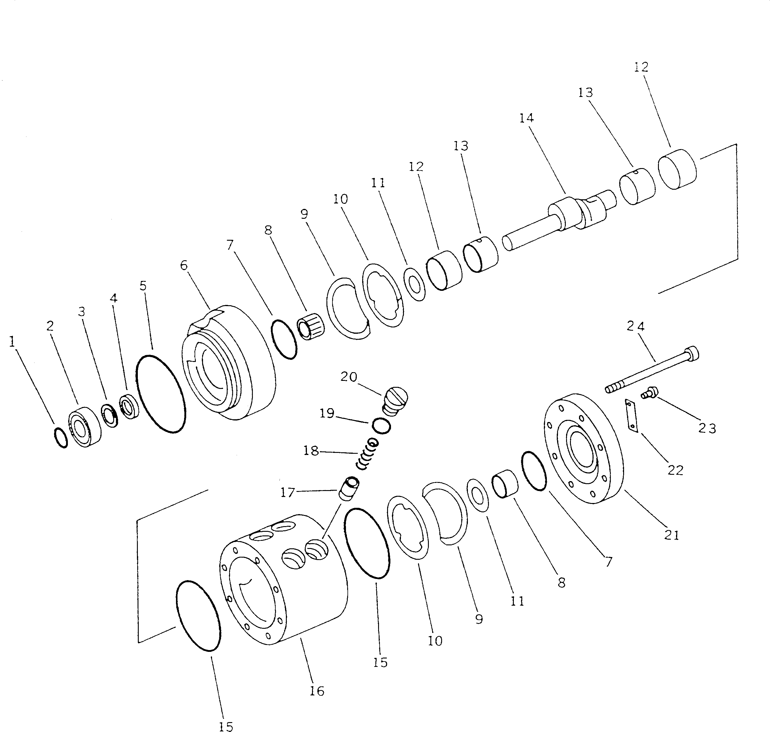 Болт BW252278  Komatsu