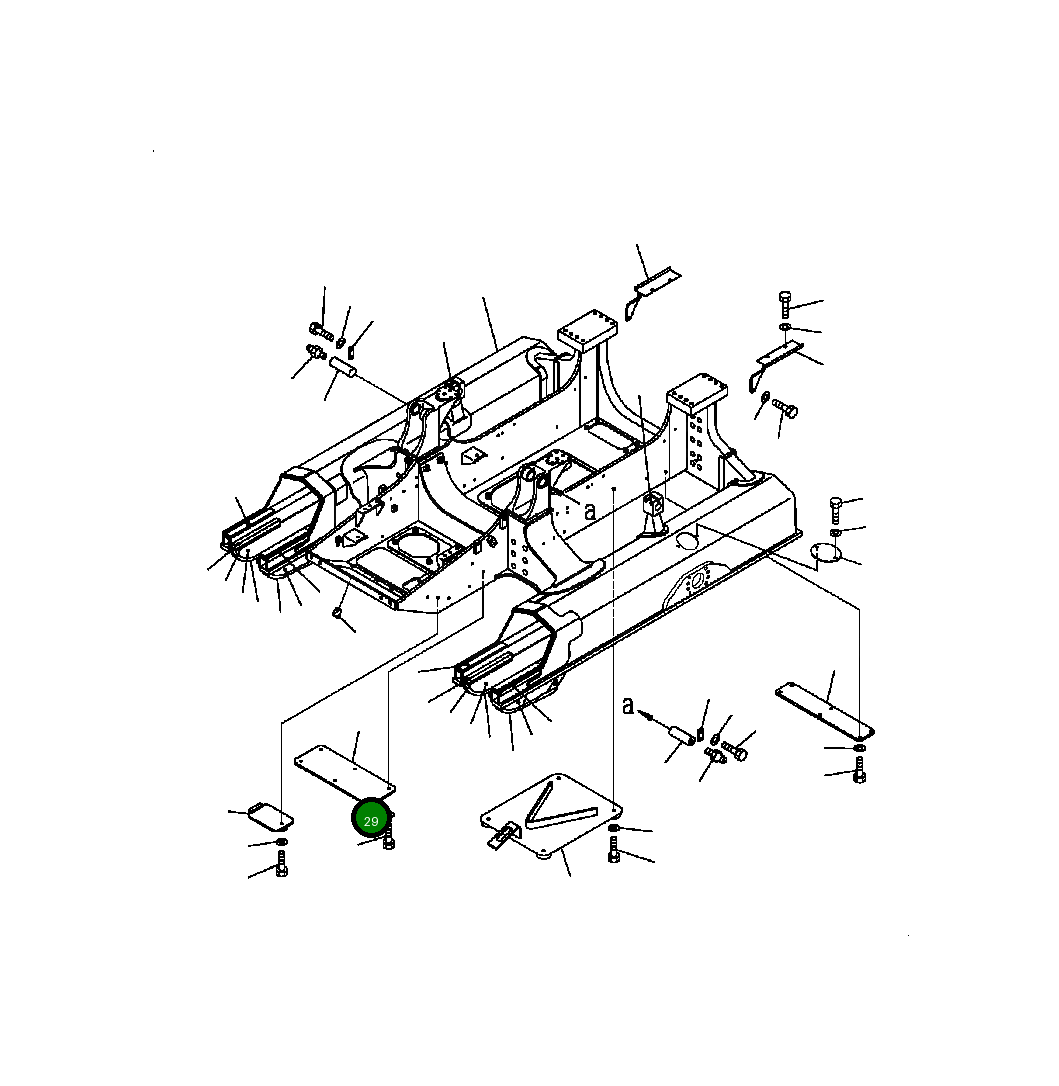 Крышка 124-21-51190  Komatsu