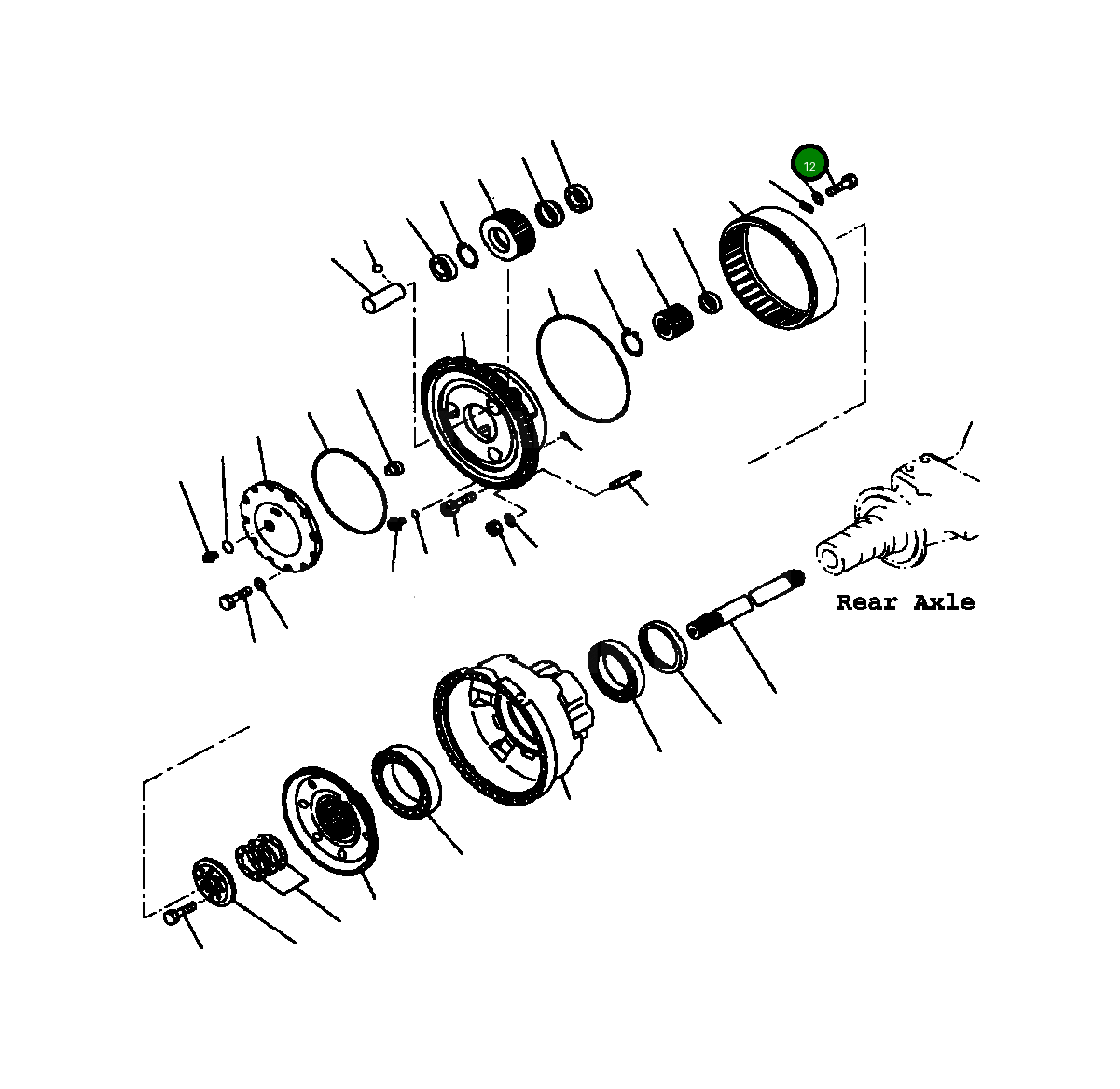 Болт 01010-62025 Komatsu