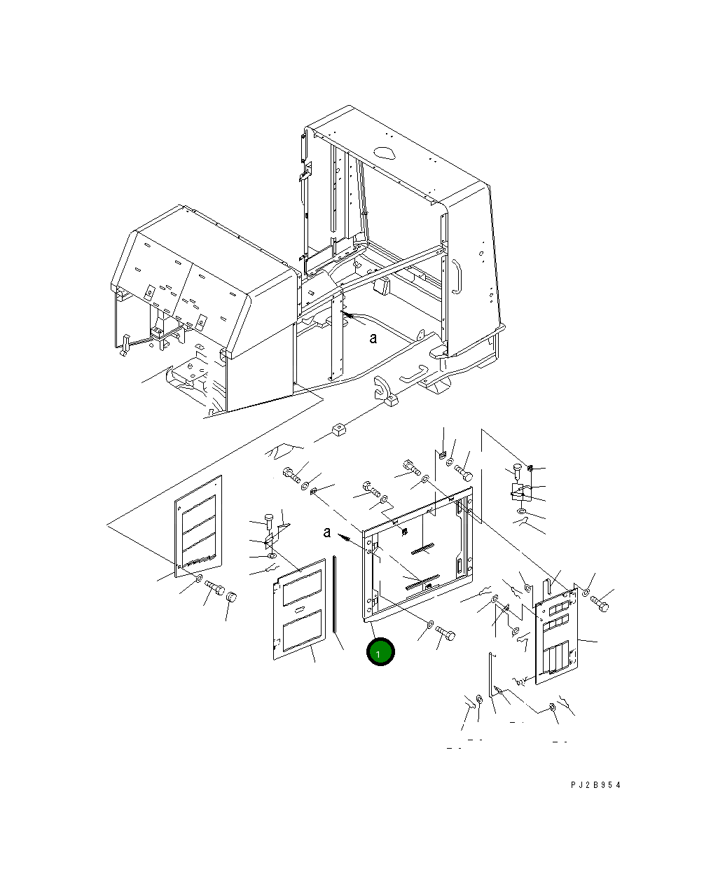 Крышка 427-54-21152  Komatsu