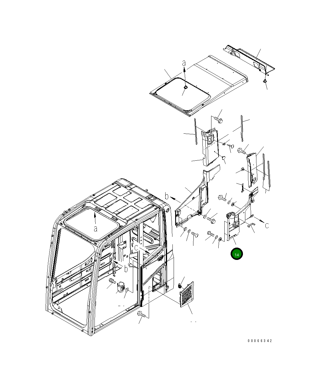 Крышка 207-53-12460 Komatsu