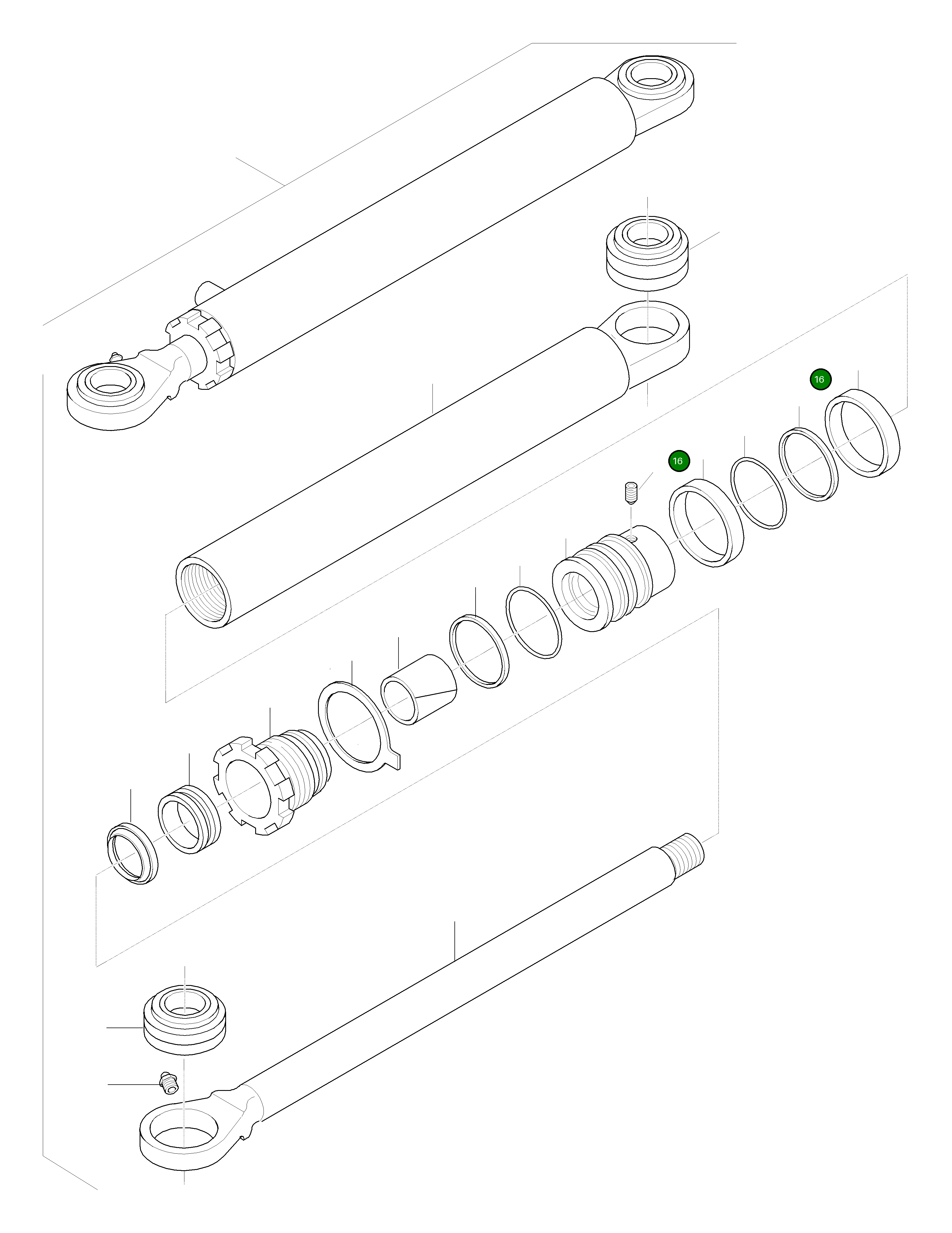 Кольцо 42W-40-H0P16 Komatsu