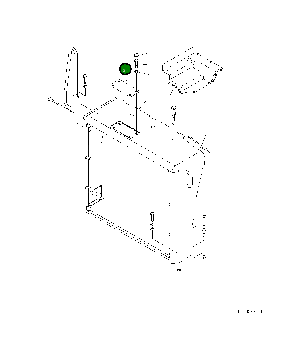 Крышка 561-54-81150 Komatsu