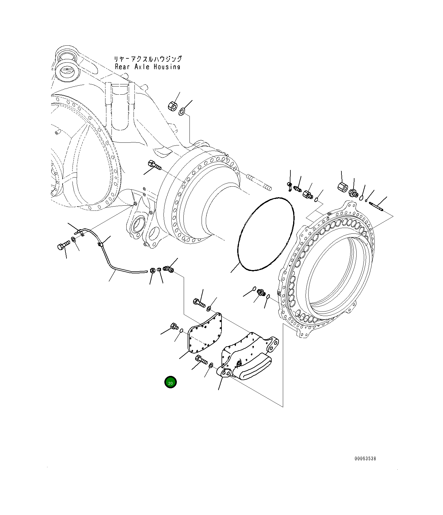 Крышка 561-33-71251 Komatsu