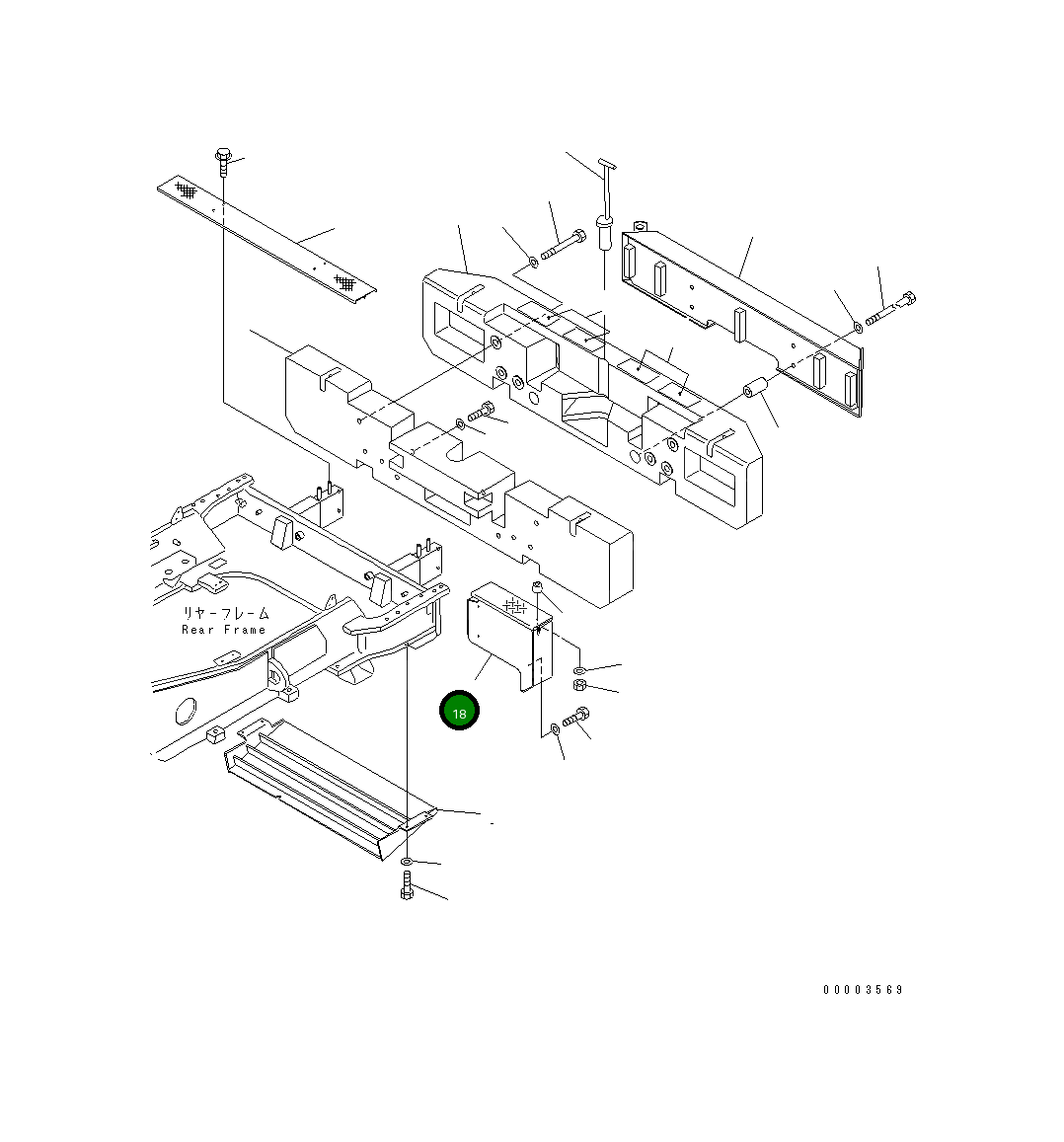 Крышка 427-46-25270 Komatsu