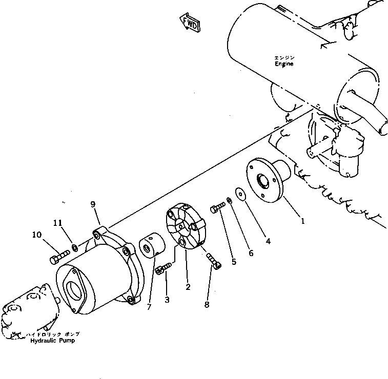 Болт 21S-01-13190  Komatsu