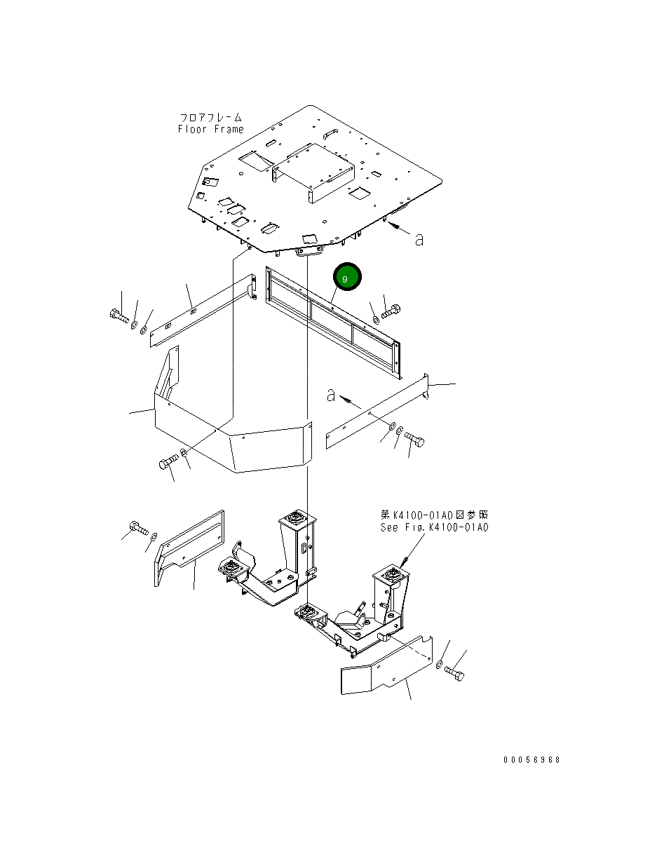 Крышка 427-54-27140  Komatsu
