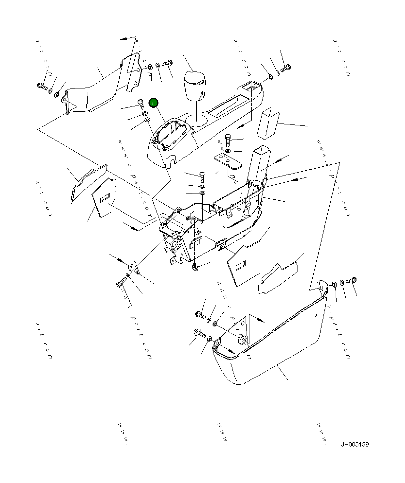 Крышка 2A5-43-11622 Komatsu