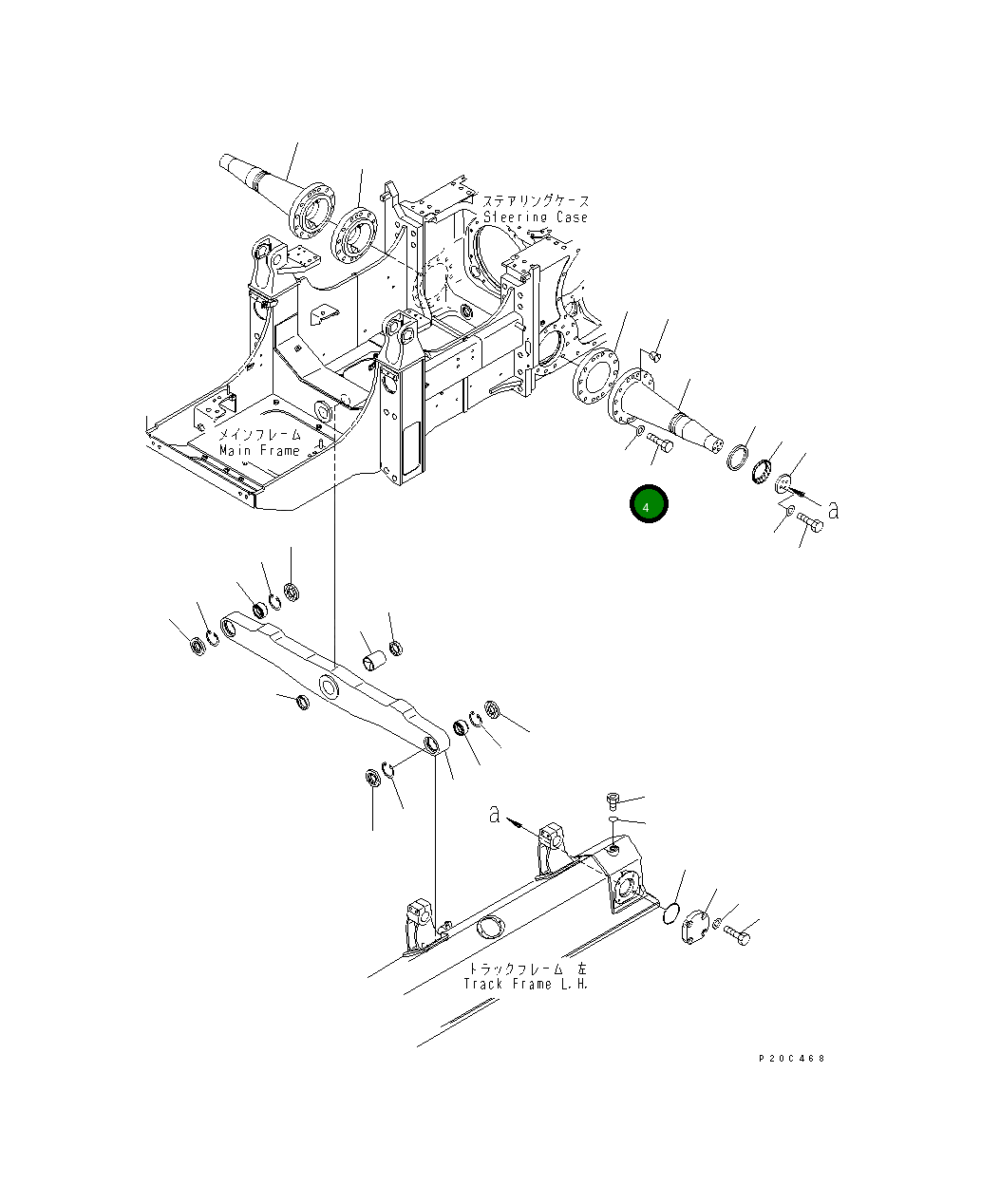 Болт 13G-50-61130 Komatsu
