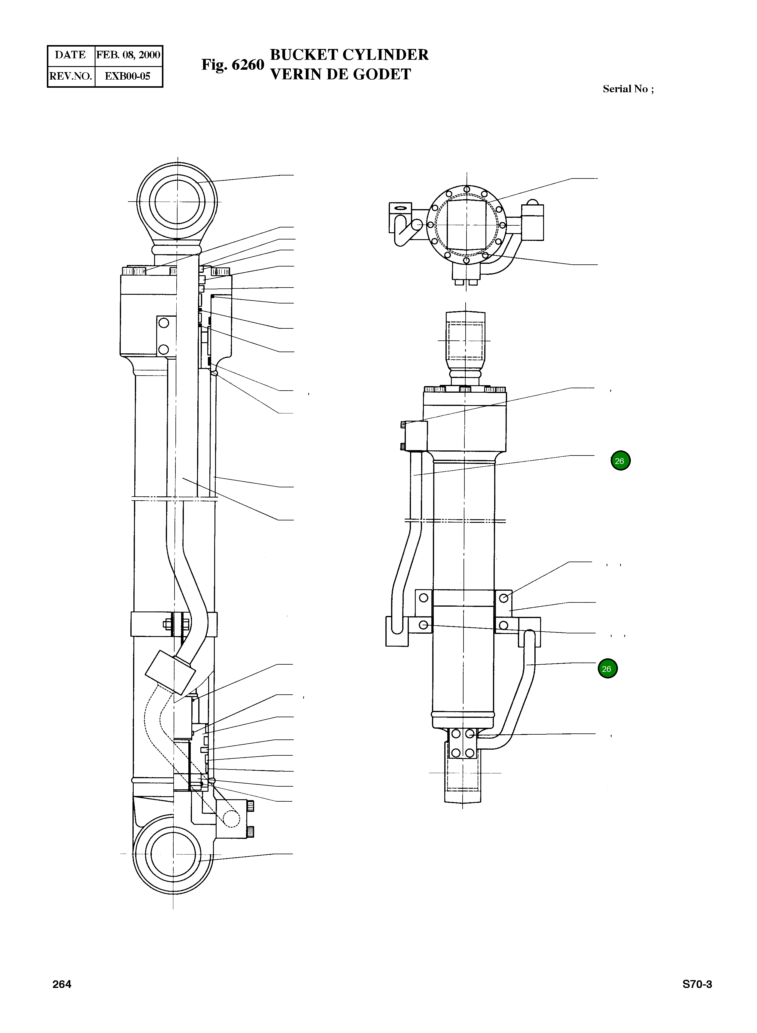 Кольцо уплотнительное (O-Ring) E6300491 Komatsu