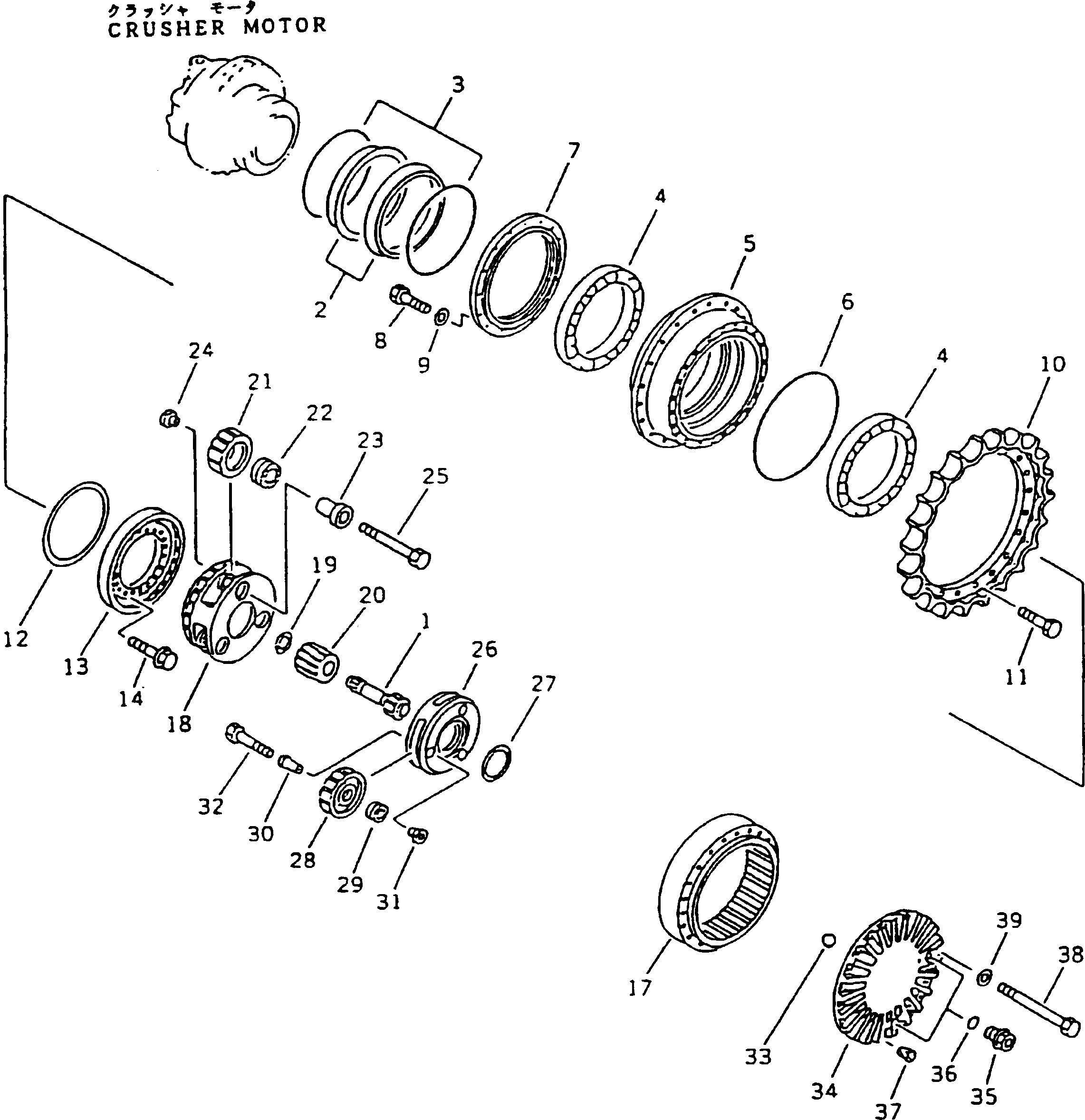 Болт 01011-51805 Komatsu