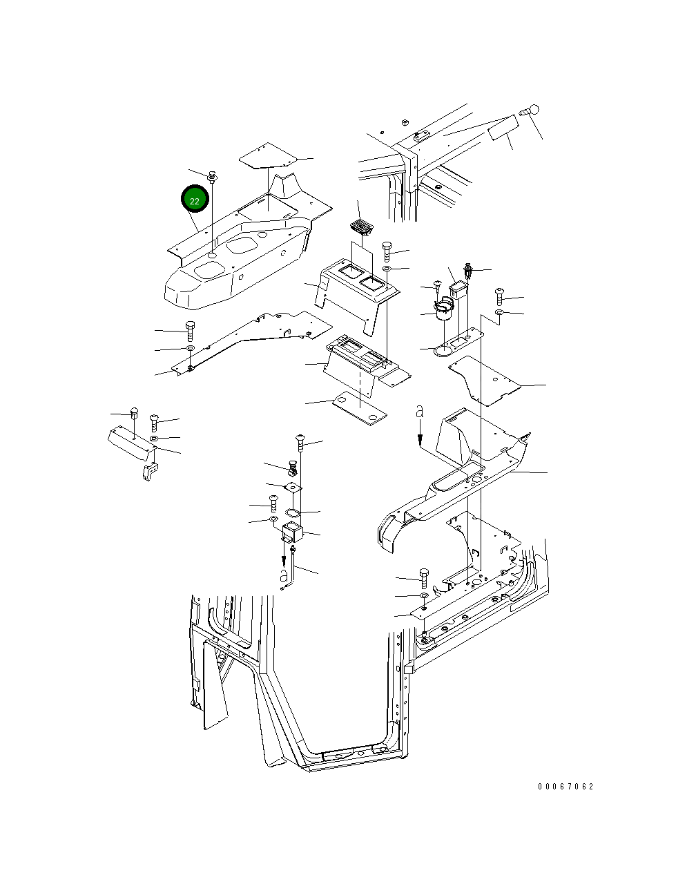 Крышка 198-54-61531 Komatsu